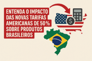 Entenda o impacto das novas tarifas americanas de 50% sobre produtos brasileiros e descubra estratégias práticas para proteger suas finanças.