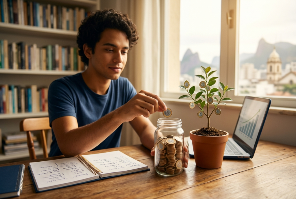 como começar a investir, investimentos para iniciantes, educação financeira, primeiros investimentos, reserva de emergência, tesouro direto, planejamento financeiro