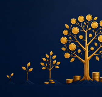 ilustração como desenvolver hábitos financeiros para acumular patrimônio